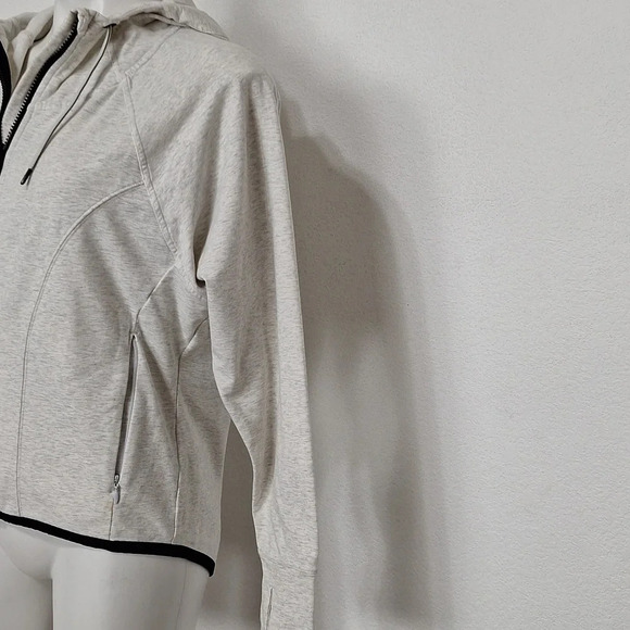Athleta Heather Gray Gorpcore Sentry Anorak Full Zip Athleisure Hoodie Jacket *S - Picture 9 of 14
